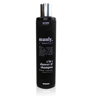 MANLY SHOWER & SHAMPOO 2-IN-1